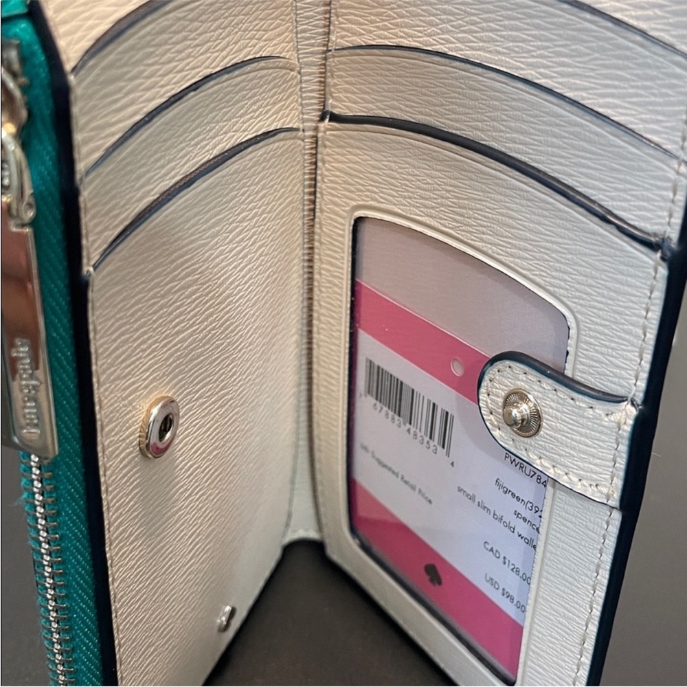 EUC Kate Spade Spencer leather wallet on a chain set - Picture 3 of 6
